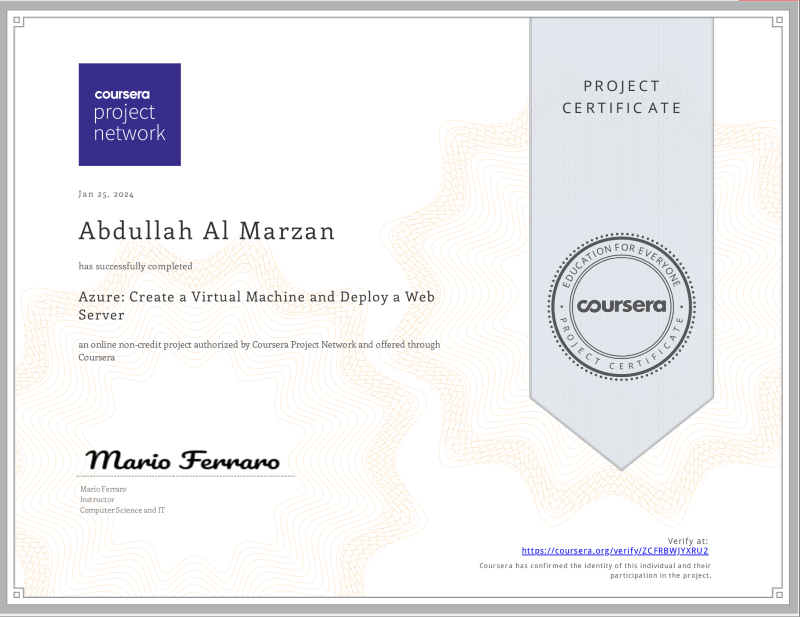 Certificate Thumbnail